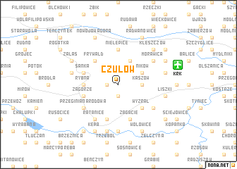 map of Czułów