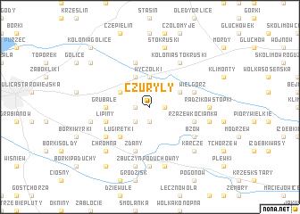 map of Czuryły