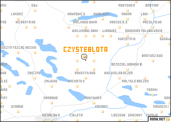 map of Czystebłota