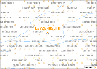 map of Czyżewo Sutki