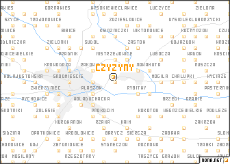 map of Czyżyny