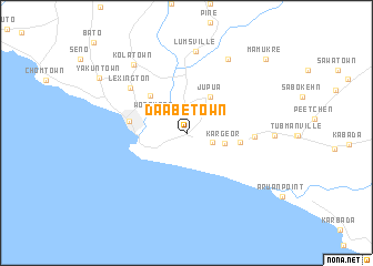 map of Daabe Town