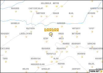 map of Daʼādaʼā