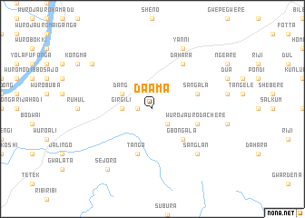 map of Daama