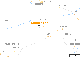 map of Dabābābād