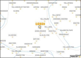 map of Ḑab‘ah