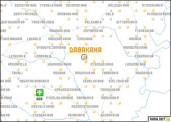 map of Dabakaha