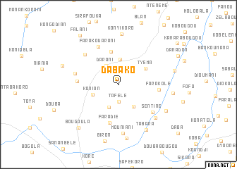 map of Dabako