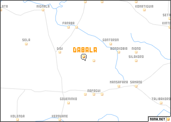 map of Dabala