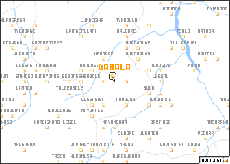 map of Dabala