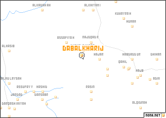 map of Dab‘ al Khārij
