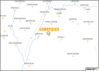 map of Dabanqiao