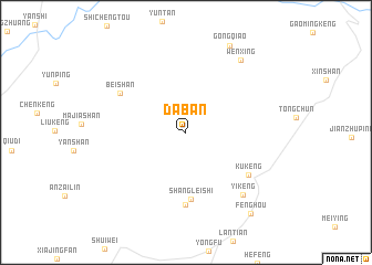 map of Daban