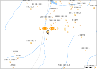 map of Dabar Kili