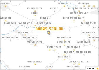 map of Dabasi Szőlők