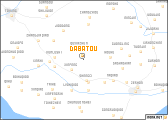 map of Dabatou