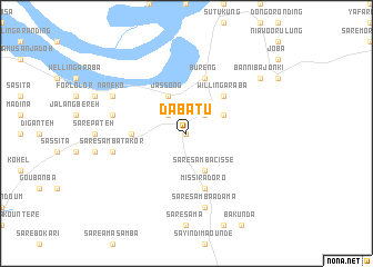 map of Dabatu