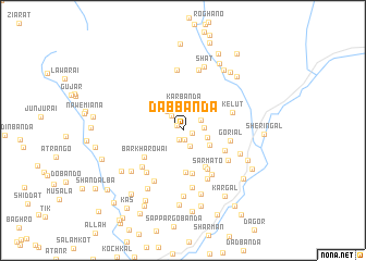 map of Dab Bānda