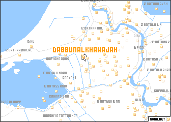 map of Dabbūn al Khawājah