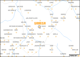 map of Dabega