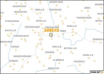 map of Dabéko