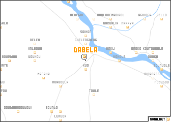 map of Dabela