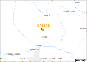 map of Dabéré