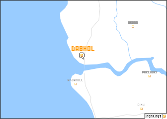 map of Dābhol