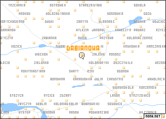 map of Dąbia Nowa