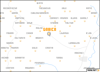 map of Dăbîca