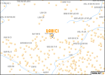 map of Dabići