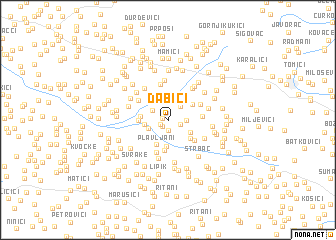 map of Dabići