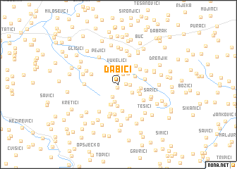 map of Dabići