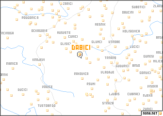 map of Dabići