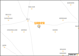 map of Dabira