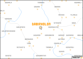 map of Dabirholon