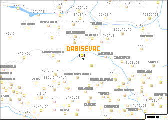 map of Dabiševac