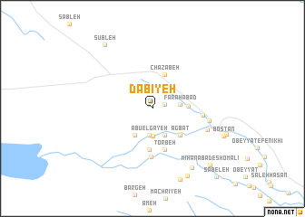 map of Dabīyeh