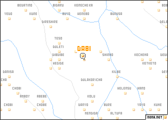 map of Dabī