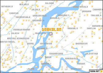 map of Dab Kalān
