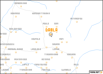 map of Dabla