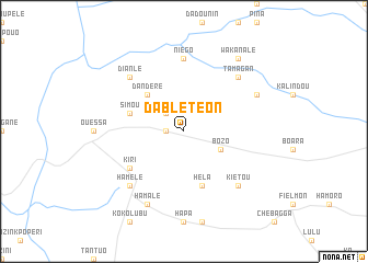 map of Dablétéon