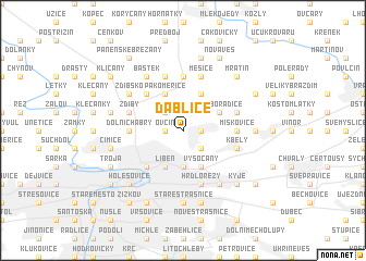 map of Ďáblice