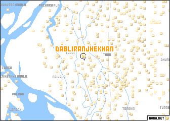 map of Dabli Rānjhe Khān