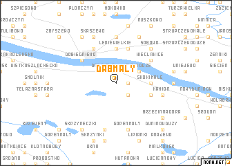 map of Dąb Mały