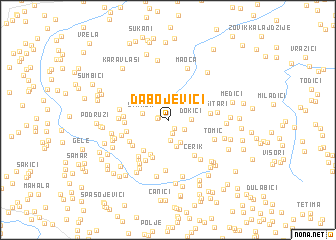 map of Dabojevići