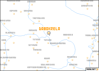 map of Dabokréla