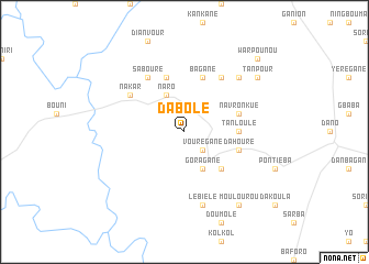 map of Dabolé