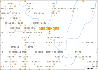 map of Daboukopé
