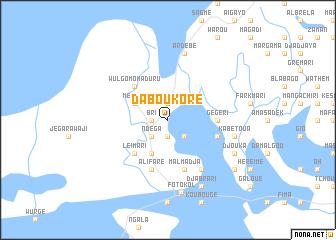 map of Daboukoré